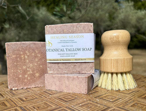 Handmade grassfed tallow soap, australian made natural soap bar