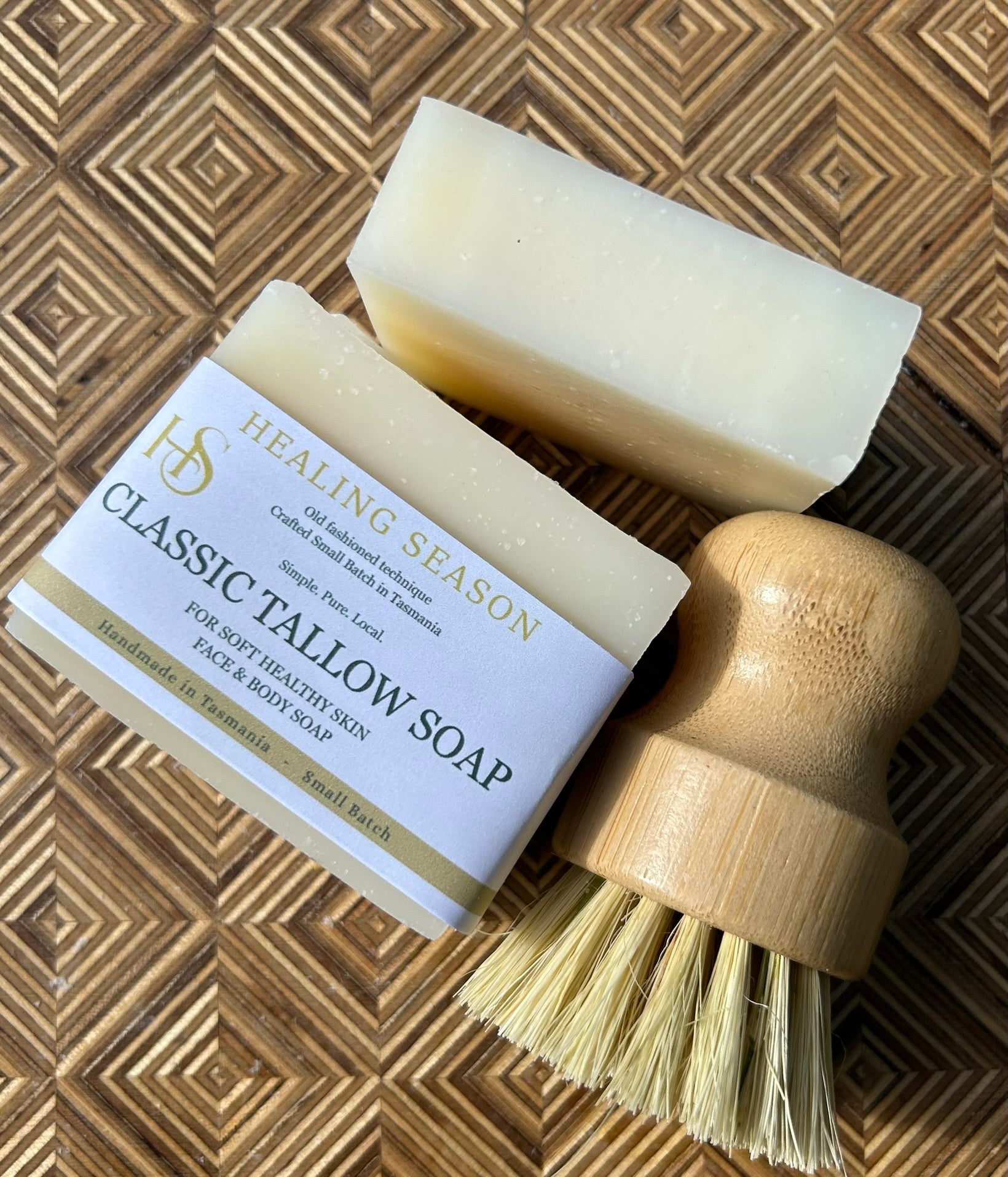 Handmade grassfed tallow soap, australian made natural soap bar