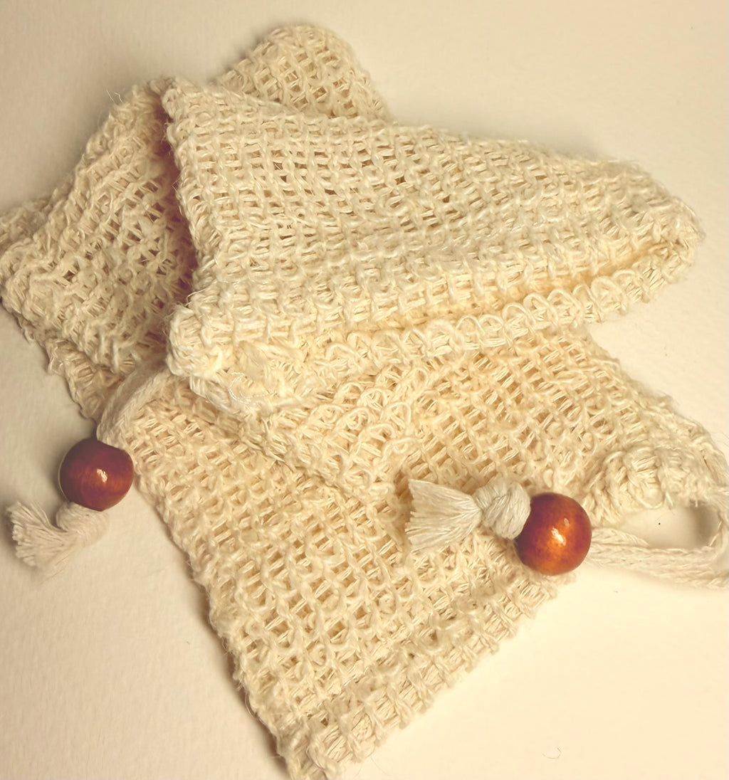 Cotton Hanging Soap Bag
