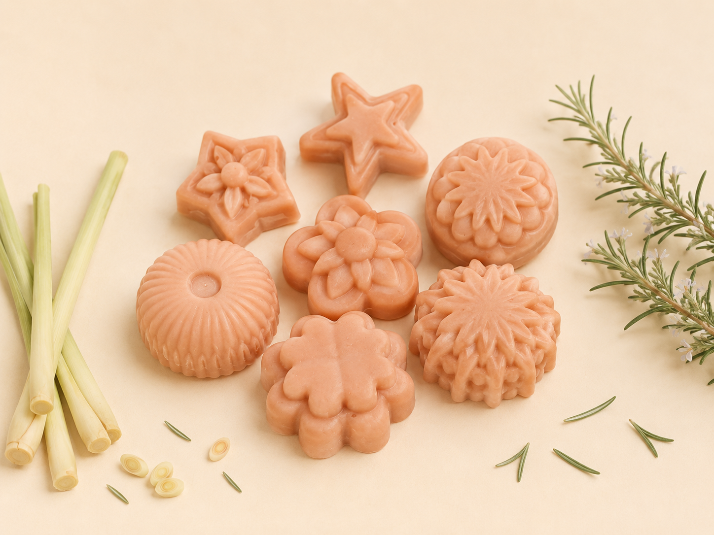 Tallow Shampoo Bar - Small Flower Bars