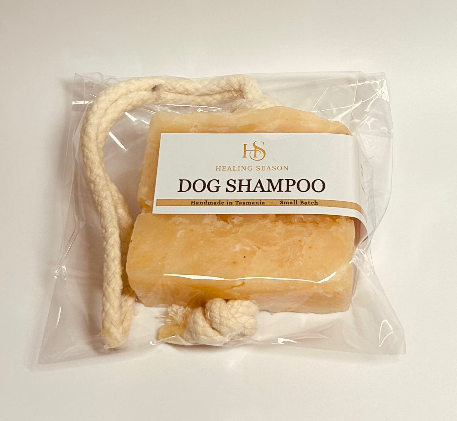 Tallow Dog Shampoo on a rope
