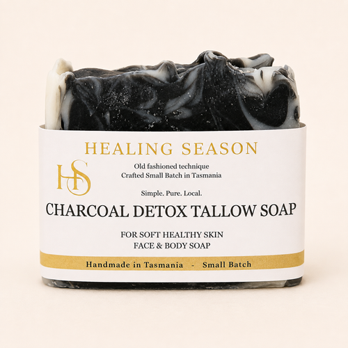 Charcoal Detox handmade tallow soap