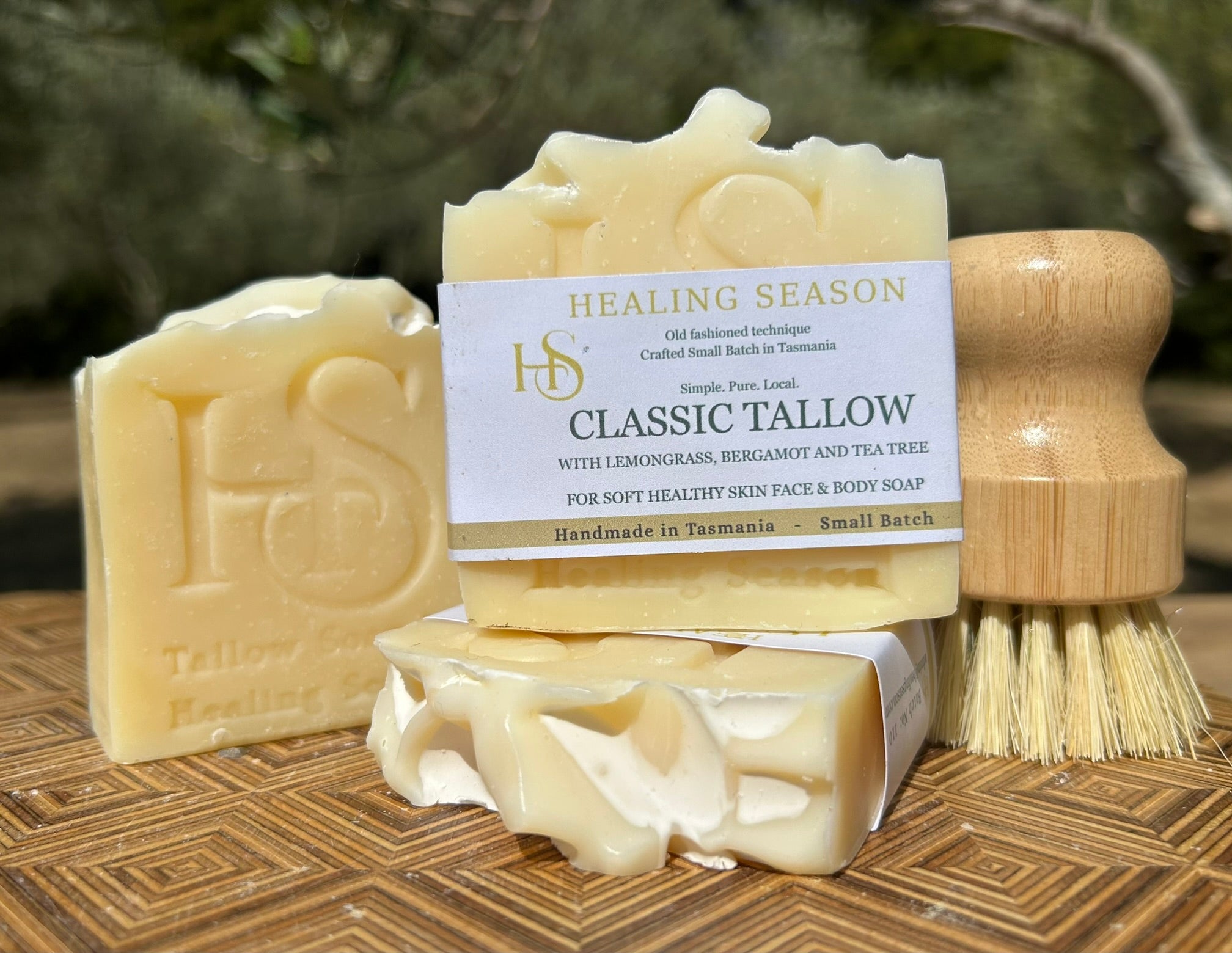 Handmade grassfed tallow soap, australian made natural soap bar
