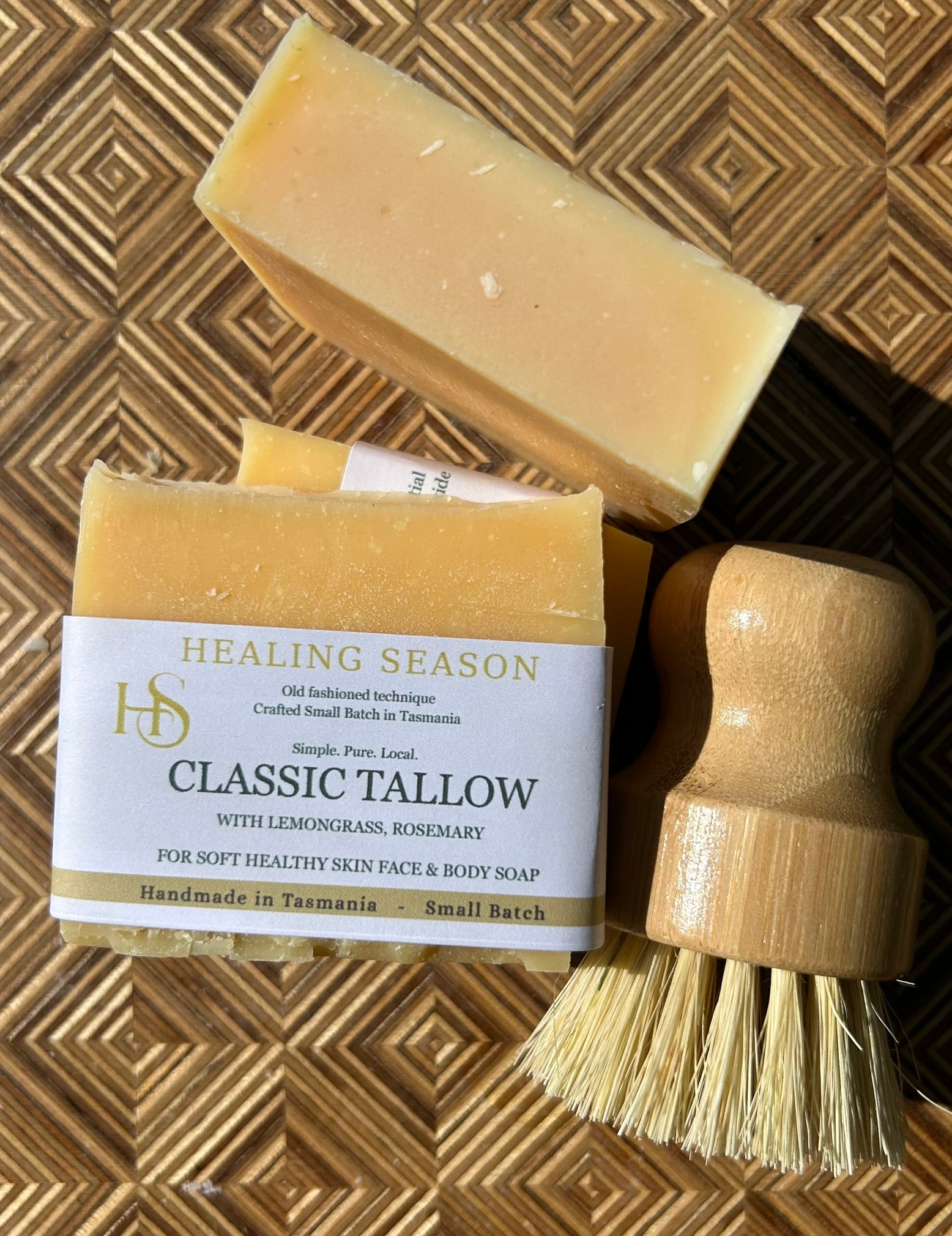 Classic Tallow Soap with Lemongrass and Rosemary