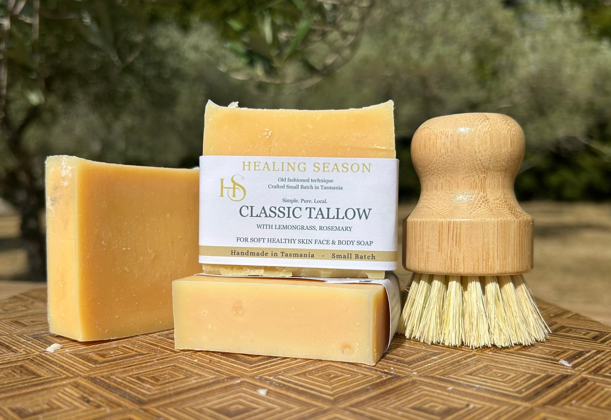Classic Tallow Soap with Lemongrass and Rosemary