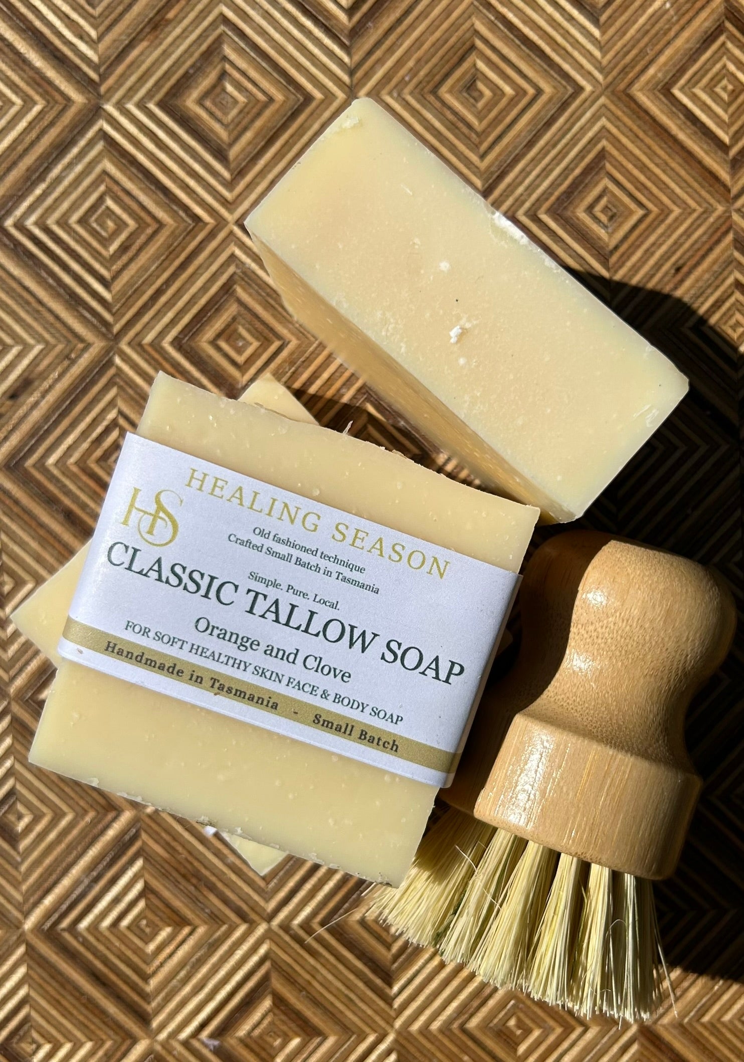 Handmade grassfed tallow soap, australian made natural soap bar