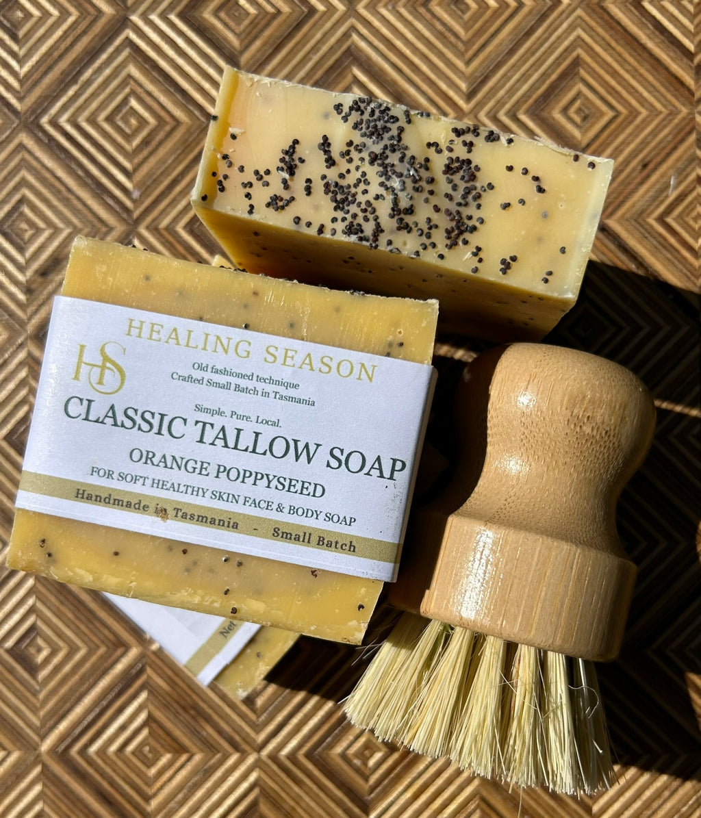 Handmade grassfed tallow soap, australian made natural soap bar
