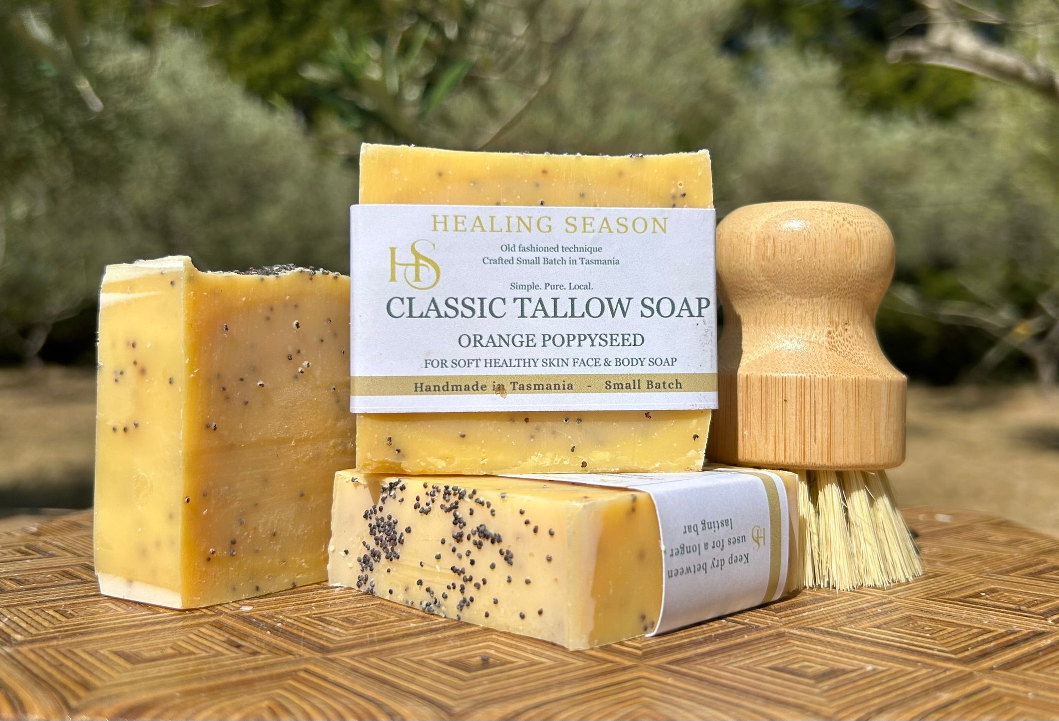 Handmade grassfed tallow soap, australian made natural soap bar
