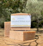 Handmade grassfed tallow soap, australian made natural soap bar
