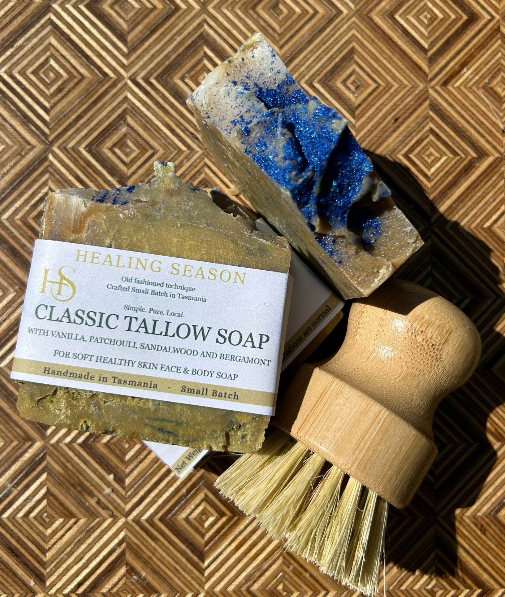 Handmade grassfed tallow soap, australian made natural soap bar