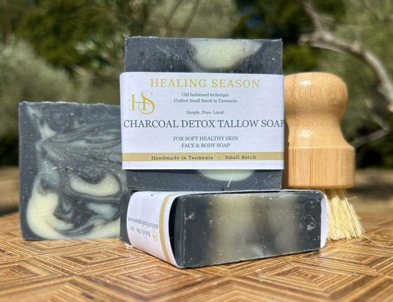 Handmade grassfed tallow soap, australian made natural soap bar