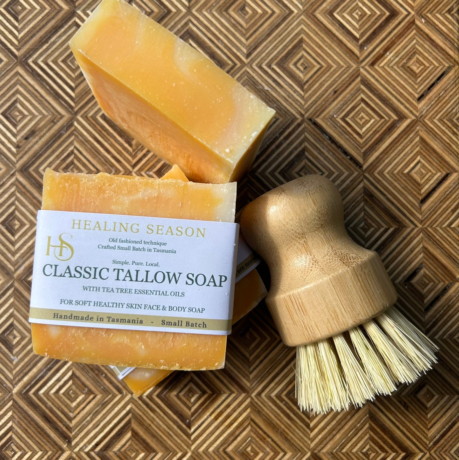Handmade grassfed tallow soap, australian made natural soap bar