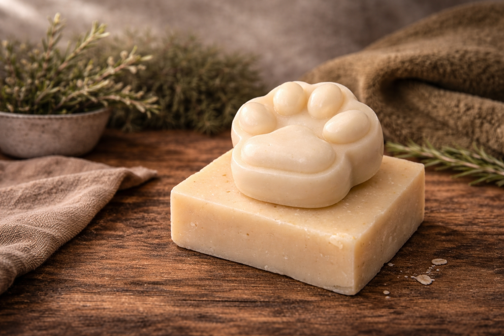 Dog Shampoo - Bar and Pawprint soap